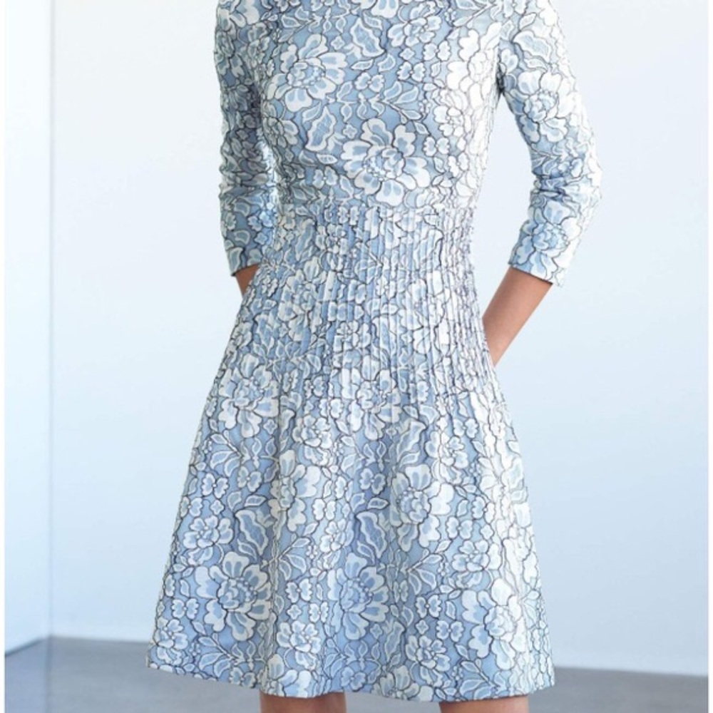 Eliza J Lace Pleated Dress